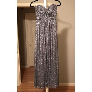 Silver Sequin Dress